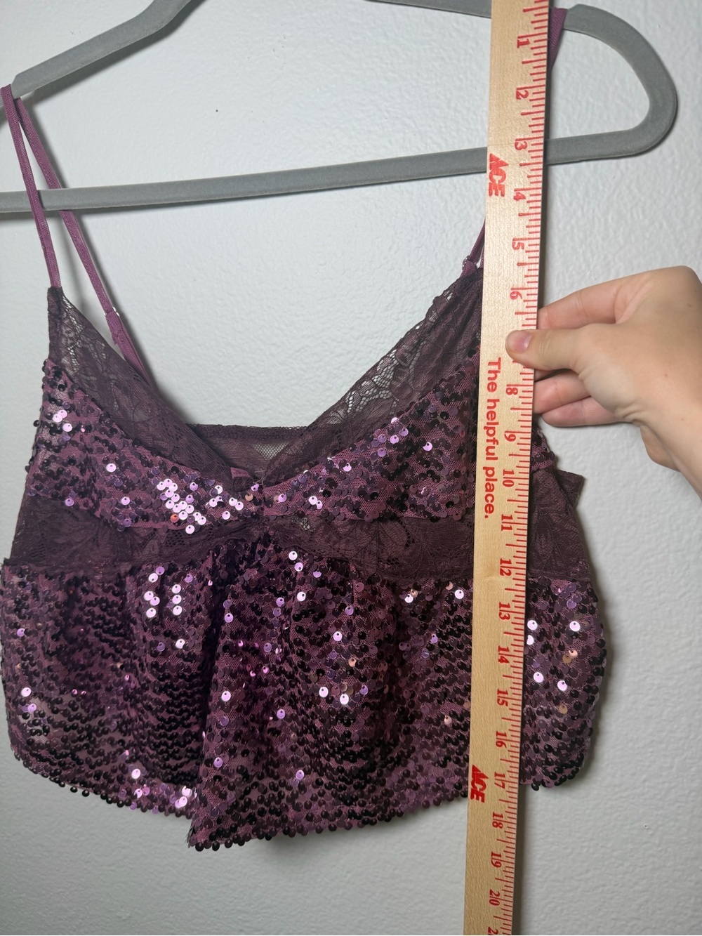 Free People Sequin Lace Cami Tank Top - Right Rhythm Cami - Picture 7 of 8